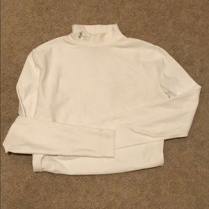 White long sleeve compression gear shirt